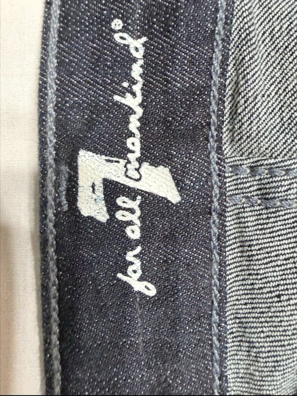 7 For All Mankind Bootcut Women’s Dark Blue Denim Jeans - Classic 5 Pocket NWT - Picture 5 of 10